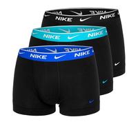 Nike Everyday Cotton Stretch Trunk Boxer Shorts 3 Pack Men - Black, Turquoise, Size XS