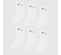 Nike Everyday Crew Sock 6 Pack in White & Black, Size: 45779 UK 2-5