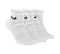 Nike Everyday Cush Ankle Sports Socks 3 Pack - White, Black, Size 38-42