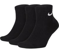 Nike Everyday Cush Ankle Sports Socks 3 Pack - Black, White, Size 38-42