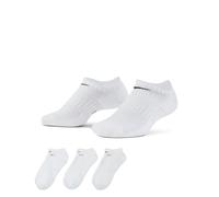 Nike Everyday Lightweight No Show Tennis Socks 3 Pack Unisex - white, black, Size 46-50