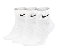 NIKE EVERYDAY CUSHIONED ANKLE GOLF SOCKS - 3 PACK / WHITE