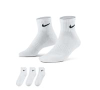 Nike Everyday Cushioned Ankle Socks 3-Pack - White for Ultimate Comfort in Running and Training Sessions