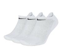 NIKE EVERYDAY CUSHIONED NO SHOW GOLF SOCKS - 3 PACK / WHITE