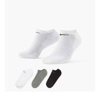 Nike Everyday Cushioned Training No-Show Socks (3 Pairs) - Multi-Colour - Polyester 8-11