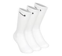 NIKE Men's U Nk Everyday Cush Crew 3pr Socks, white/(black), XL UK