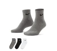 Nike Everyday Cushioned Training Ankle Socks (3 Pairs) - Multi-Colour 5-8