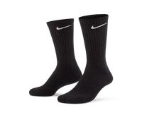 Nike Unisex's U NK EVERYDAY CUSH CREW 3PR Socks, Black/(White), L