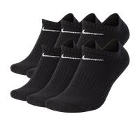 Nike Everyday Cushioned Training No-Show Socks (6 Pairs) - Black M