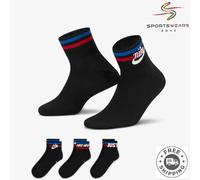 Nike Everyday Essential Ankle Socks 3 Pairs L 8-11 Black