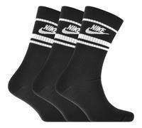 NIKE EVERYDAY ESSENTIAL GOLF CREW SOCKS - 3 PACK / BLACK STRIPES