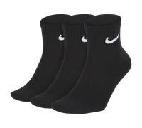 Nike Everyday Lightweight Ankle Socks 3 Pairs EU 34-38 Black / White