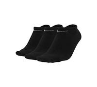 Nike Everyday Lightweight Training No-Show Socks (3 Pairs) - Black L
