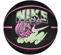 Nike Everyday Playground Basketball 8P Graphic - Outdoor Basketball with Graphic Design - Street Basketball - Deflated delivered, Black/Playful Pink/White/Barely Volt, 7