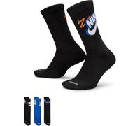 Nike Everyday Plus Crew Socks (3 Pairs), Multi-Color, HJ9339-902, XL