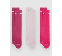 Nike Everyday Plus Cush Crew 3P Socks rshpink S