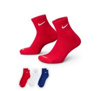Nike Everyday Plus Cushioned Training Ankle Socks (3 Pairs) - Multi-Colour 2-5