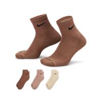 Nike Everyday Plus Cushioned Training Ankle Socks (3 Pairs) - Multi-Colour 2-5