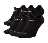 Nike Everyday Plus Cushioned Training No-Show Socks (6 Pairs) - Black 2-5