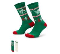 Nike Everyday Plus Cushioned Winter Wonderland Crew Socks (2 Pairs) - Cotton 2-5