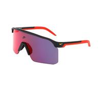 Nike Expedition Shield IU4705 Sport Sunglasses Running Cycling Outdoor Performance Sunglasses, Matte Dark Smoke Grey/Red Mirror, One Size