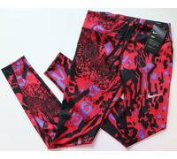 NIKE FAST TIGHT FIT RUNNING PRINTED DRI FIT TIGHTS - RED BV3328-657 WOMEN XS S