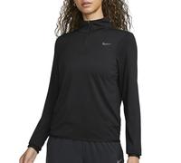 NIKE FB4316-010 W NK SWIFT ELMNT DF UV HZ TOP Sweatshirt Women's Black/Reflective Silv Size M