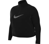 NIKE FB4689-010 W NK DF SWOOSH HBR HZ PACER Sweatshirt Women's BLACK/COOL GREY Size 2X