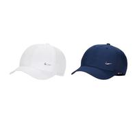 NIKE FB5064-100 K NK DF Club Cap US CB MTSWSH Hat Unisex White Size 1SIZE & FB5064-410 K NK DF Club Cap US CB MTSWSH Hat Unisex Midnight Navy Size 1SIZE Kids