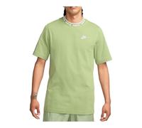 NIKE FB7309-386 M NK CLUB LBR SS TOP Sweatshirt Men's OIL GREEN/WHITE Size 3XL