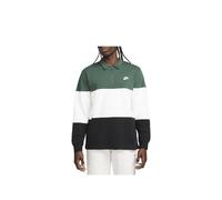NIKE FB7797-323 M NK CLUB+ KNIT LS TOP CB Sweatshirt Men's FIR/WHITE/BLACK/WHITE Size XL