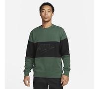 NIKE FB7848-323 M NK CLUB+ FT CREW CB Sweatshirt Men's FIR/BLACK Size L