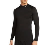 NIKE FB7908-010 M NP DF Tight LS Mock Vest Men's Black/White Size S
