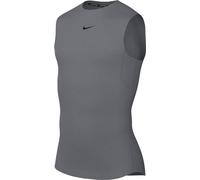 NIKE FB7914-084 M NP DF TOP SL TIGHT Sweatshirt Men's SMOKE GREY/BLACK Size S