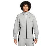 NIKE FB7921-063 M NK TCH FLC FZ WR HOODIE Sweatshirt Men's DK GREY HEATHER/BLACK Size S