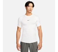 Nike Pro Men's Dri-FIT Tight Short-Sleeve Fitness Top - White - Polyester/Elastane M