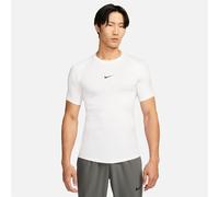 Nike Pro Men's Dri-FIT Tight Short-Sleeve Fitness Top - White - Polyester/Elastane S