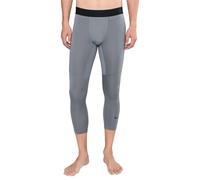 Nike Pro Men's Dri-FIT 3/4-Length Fitness Tights - Grey - Polyester/Elastane L