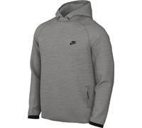 NIKE FB8016-063 M NK TCH FLC PO HOODIE Sweatshirt Men's DK GREY HEATHER/BLACK Size M