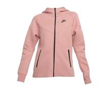 NIKE FB8338-618 W NSW TCH FLC WR FZ HDY Sweatshirt Women's RED STARDUST/BLACK Size S