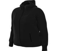 NIKE FB8340-010 W NSW TCH FLC WR FZ HDY Sweatshirt Women's BLACK/BLACK Size 2X