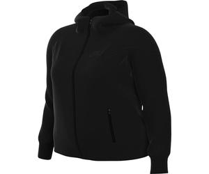 NIKE FB8340-010 W NSW TCH FLC WR FZ HDY Sweatshirt Women's BLACK/BLACK Size 3X