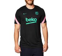 Nike Fcb M Nk Brt STRK Top Ss Cl T-Shirt - Black/Black/Pink Beam/(New Green) (Full Sponsor-3RD), Small