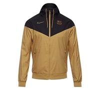 Nike Fcb M Nsw WR WVN AUT Sport Jacket - Jersey Gold/Black/Jersey Gold/(Jersey Gold) (No Sponsor), Small