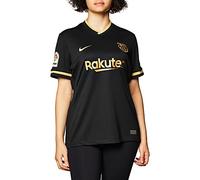 Nike FCB W Nk Brt Stad Jsy Ss AW T-Shirt - Black/(Metallic Gold) (Full Sponsor), Large