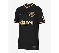 Nike Fcb Y Nk Brt Stad Jsy Ss AW T-Shirt - Black/(Metallic Gold) (Full Sponsor), X-Small