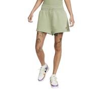 NIKE FD1409-386 W NSW PHNX FLC HR Short Shorts Women's Oil Green/Black Size 2XS