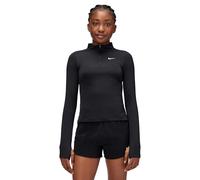 NIKE FD2853-010 G NK DF LS HZ Sweatshirt Girl's BLACK/WHITE Size L
