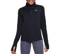 Nike Older Girls DRI FIT Long Sleeve Half Zip M Black