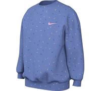 NIKE FD2943-450 G NSW CLUB FLC OVRSZD CRW LOGO Sweatshirt Girl's POLAR/MED SOFT PINK Size XS